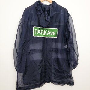 Vintage Moschino Couture Park Avenue Sheer Tulle Anorak Jacket Black 8